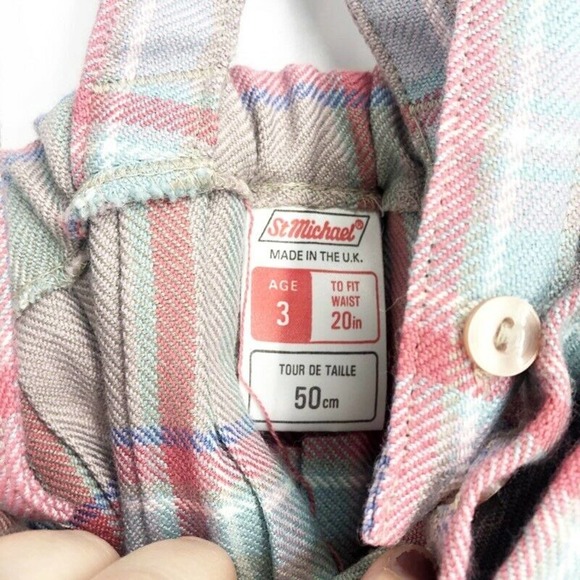 St Michael Kilt Skirt Pink Tartan Plaid - Picture 6 of 6